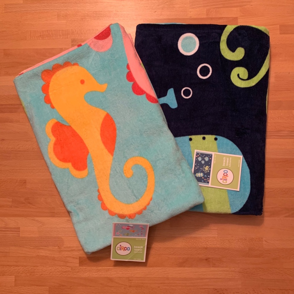 Circo Seahorse & Submarine " Under the Sea" Beach Towels